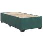 Preview: Boxspringbett mit Matratze Dunkelgrün 100 x 200 cm Samt