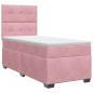 Preview: Boxspringbett mit Matratze mit Kopfteil Rosa 100 x 200 cm Samt