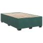 Preview: Boxspringbett mit Matratze Dunkelgrün 120 x 190 cm Samt