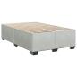 Preview: Boxspringbett mit Matratze Hellgrau 120 x 200 cm Samt