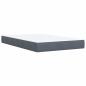 Preview: Boxspringbett mit Matratze Dunkelgrau 120 x 200 cm Samt