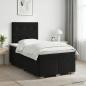 Preview: ARDEBO.de - Boxspringbett mit Matratze Schwarz 120 x 200 cm Samt