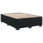Preview: Boxspringbett mit Matratze Schwarz 140 x 200 cm Samt