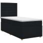 Preview: Boxspringbett mit Matratze Schwarz 80 x 200 cm Stoff