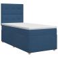 Preview: Boxspringbett mit Matratze mit Kopfteil Blau 80 x 200 cm Stoff