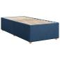 Preview: Boxspringbett mit Matratze mit Kopfteil Blau 80 x 200 cm Stoff