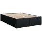 Preview: Boxspringbett mit Matratze Schwarz 140 x 200 cm Stoff