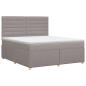 Preview: Boxspringbett mit Matratze Taupe 140 x 200 cm Stoff