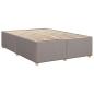Preview: Boxspringbett mit Matratze Taupe 140 x 200 cm Stoff