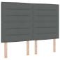 Preview: Boxspringbett mit Matratze Dunkelgrau 160 x 200 cm Stoff