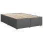 Preview: Boxspringbett mit Matratze Dunkelgrau 160 x 200 cm Stoff