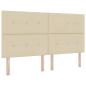 Preview: Boxspringbett mit Matratze Creme 180 x 200 cm Stoff