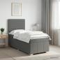 Preview: ARDEBO.de - Boxspringbett mit Matratze Dunkelgrau 80 x 200 cm Stoff