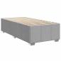 Preview: Boxspringbett mit Matratze Hellgrau 80 x 200 cm Stoff
