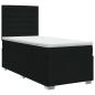 Preview: Boxspringbett mit Matratze Schwarz 90 x 190 cm Stoff