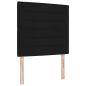 Preview: Boxspringbett mit Matratze Schwarz 90 x 190 cm Stoff