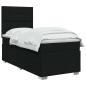 Preview: Boxspringbett mit Matratze Schwarz 90 x 190 cm Stoff