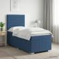 Preview: ARDEBO.de - Boxspringbett mit Matratze mit Kopfteil Blau 90 x 200 cm Stoff