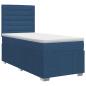 Preview: Boxspringbett mit Matratze mit Kopfteil Blau 90 x 200 cm Stoff