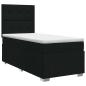 Preview: Boxspringbett mit Matratze Schwarz 90 x 200 cm Stoff