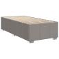 Preview: Boxspringbett mit Matratze mit Kopfteil Taupe 90 x 200 cm Stoff