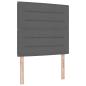 Preview: Boxspringbett mit Matratze Dunkelgrau 120 x 190 cm Stoff