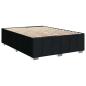 Preview: Boxspringbett mit Matratze Schwarz 160 x 200 cm Stoff