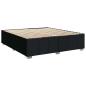 Preview: Boxspringbett mit Matratze Schwarz 180 x 200 cm Stoff