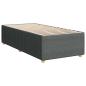 Preview: Boxspringbett mit Matratze Dunkelgrau 80 x 200 cm Stoff