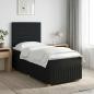 Preview: ARDEBO.de - Boxspringbett mit Matratze Schwarz 80 x 200 cm Stoff