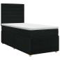 Preview: Boxspringbett mit Matratze Schwarz 80 x 200 cm Stoff