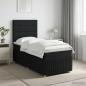 Preview: ARDEBO.de - Boxspringbett mit Matratze Schwarz 80 x 200 cm Stoff
