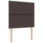 Preview: Boxspringbett mit Matratze Dunkelbraun 120 x 200 cm Stoff