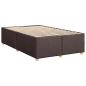 Preview: Boxspringbett mit Matratze Dunkelbraun 120 x 200 cm Stoff