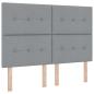 Preview: Boxspringbett mit Matratze Hellgrau 140 x 200 cm Stoff