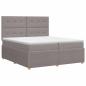Preview: Boxspringbett mit Matratze Taupe 140 x 200 cm Stoff