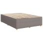 Preview: Boxspringbett mit Matratze Taupe 140 x 200 cm Stoff