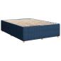Preview: Boxspringbett mit Matratze mit Kopfteil Blau 160 x 200 cm Stoff