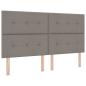 Preview: Boxspringbett mit Matratze Taupe 180 x 200 cm Stoff