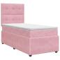 Preview: Boxspringbett mit Matratze mit Kopfteil Rosa 80 x 200 cm Samt