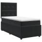 Preview: Boxspringbett mit Matratze Schwarz 90 x 190 cm Samt