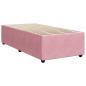 Preview: Boxspringbett mit Matratze mit Kopfteil Rosa 100 x 200 cm Samt