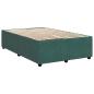 Preview: Boxspringbett mit Matratze Dunkelgrün 120 x 190 cm Samt