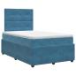 Preview: Boxspringbett mit Matratze mit Kopfteil Blau 120 x 190 cm Samt