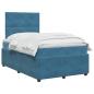 Preview: Boxspringbett mit Matratze mit Kopfteil Blau 120 x 190 cm Samt