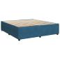 Preview: Boxspringbett mit Matratze mit Kopfteil Blau 200 x 200 cm Samt