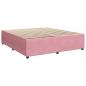 Preview: Boxspringbett mit Matratze mit Kopfteil Rosa 200 x 200 cm Samt