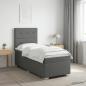 Preview: Boxspringbett mit Matratze Dunkelgrau 80 x 200 cm Stoff