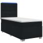 Preview: Boxspringbett mit Matratze Schwarz 90 x 200 cm Stoff