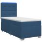 Preview: Boxspringbett mit Matratze mit Kopfteil Blau 100 x 200 cm Stoff
